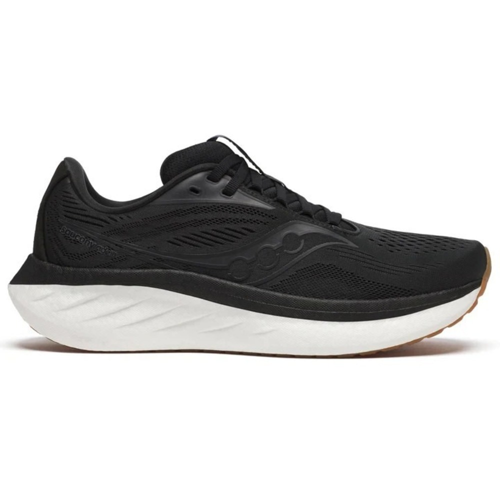 Saucony Ride 18 Women's Size 10 Black/Gum Running Shoes Sneakers NEW